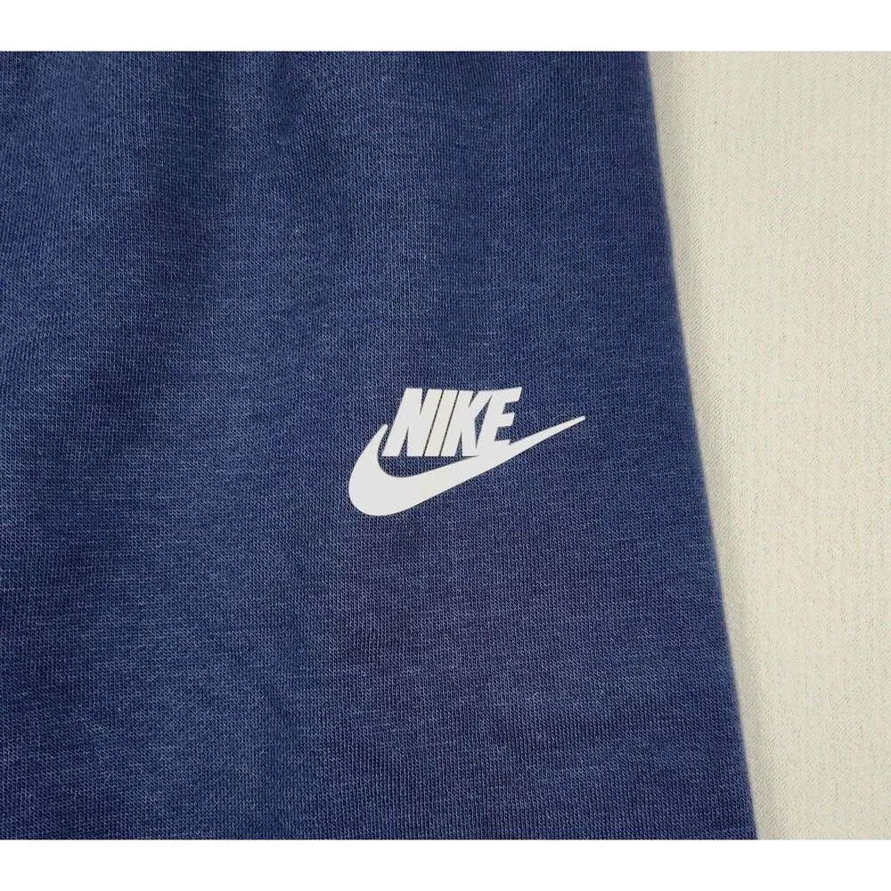 Nike 2-Piece Fleece Tracksuit Set Kid 4/5 Navy Blue Logo Retro NWT Hoodie Pocket